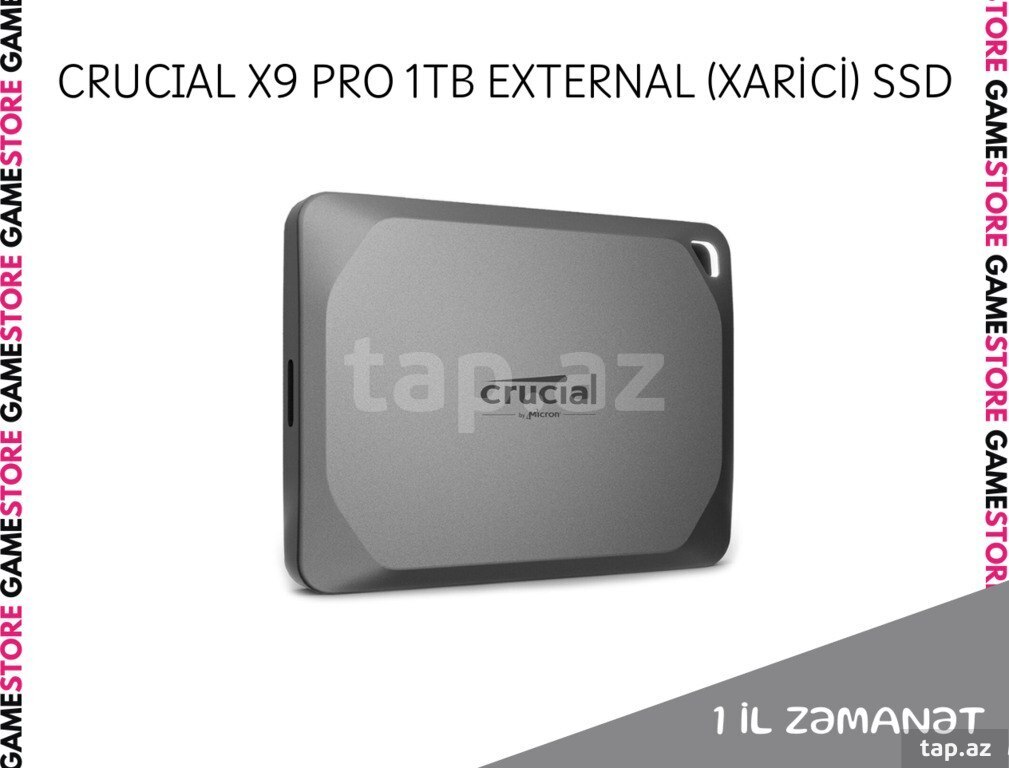 Crucial X9 PRO 1TB (Xarici SSD) (2)
