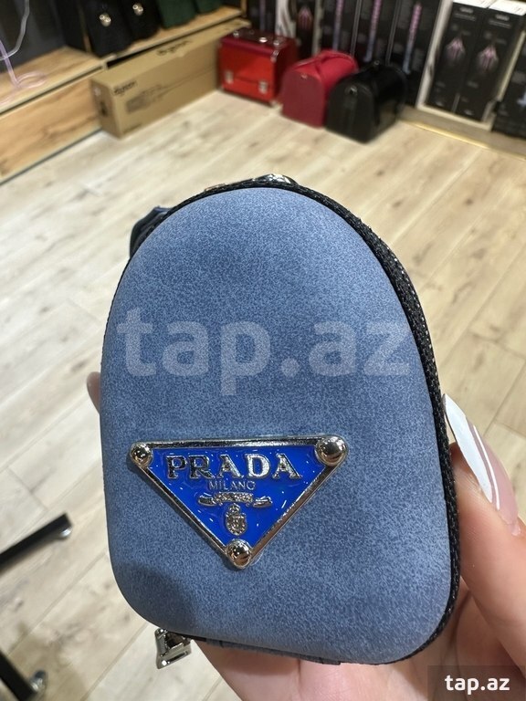 AirPods üçün keys "Göy Prada" (2)
