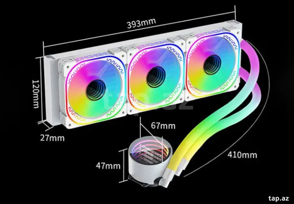 ARGB CPU kuler "LovingCool LC-W360-V 360 (White)" (3)
