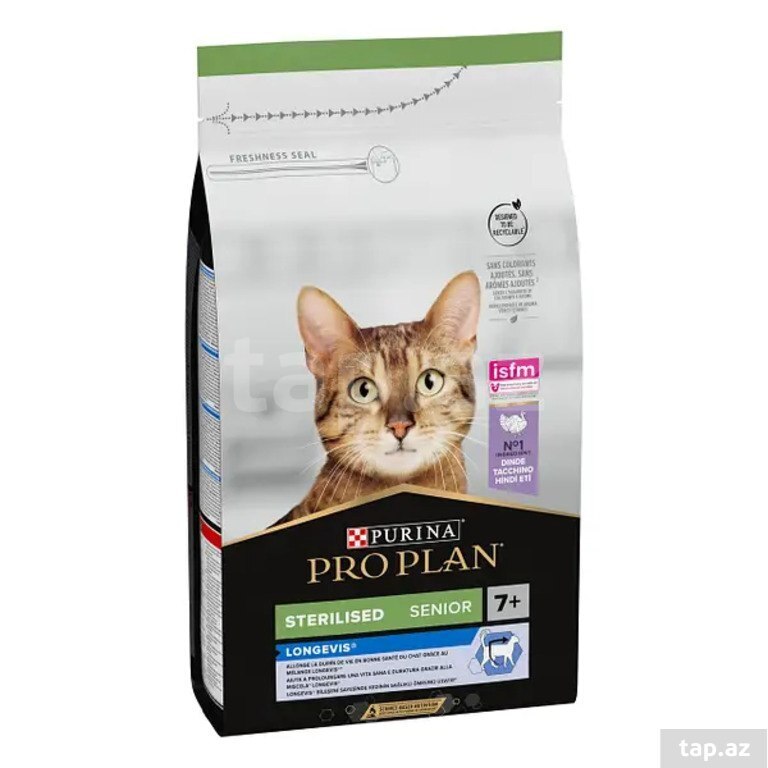 Pişik üçün yem "ProPlan Sterilizasiya" quru yem (3)