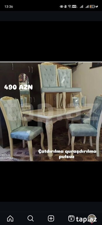 Masa və oturacaqlar