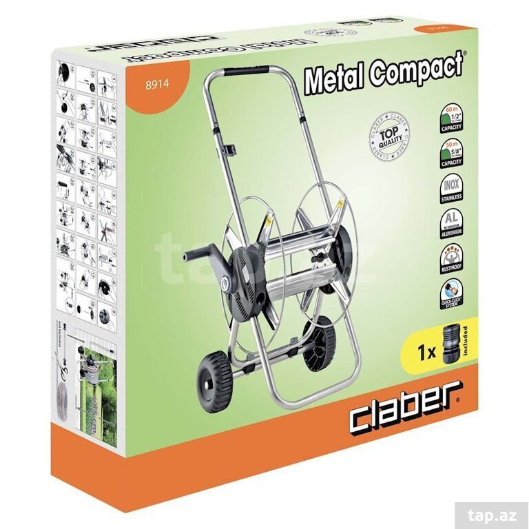 Şlanq arabası Claber Metal Compact 8914 (3)