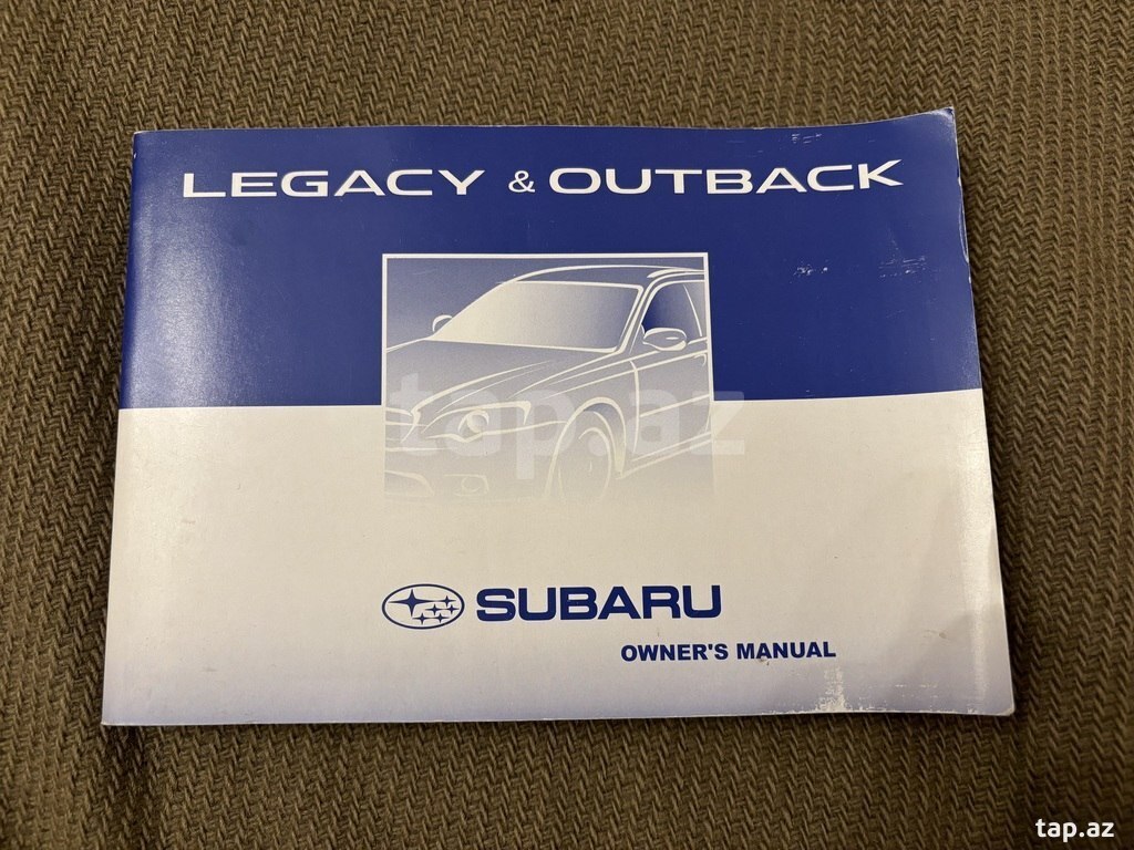 Subaru Legacy and Outback owner's manual