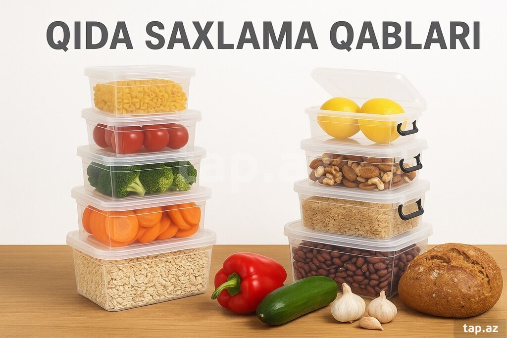 Plastik saxlama qutusu, qida saxlama qabı  (4)