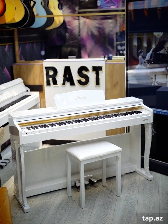 Elektro piano "Allegro, AG - F100 POLISH - White"
