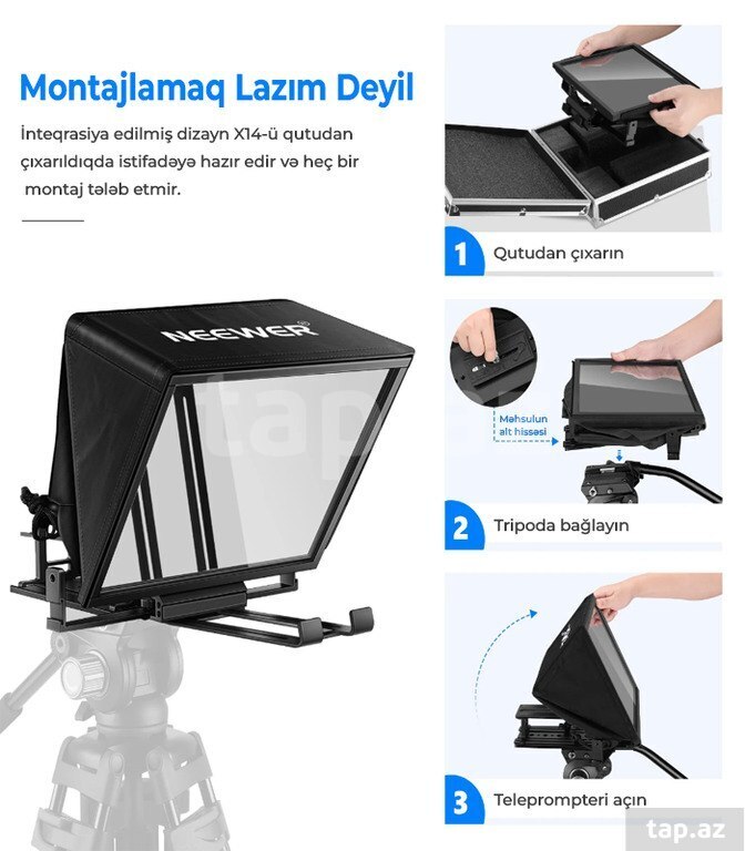 Teleprompter "Neewer X14"  (6)