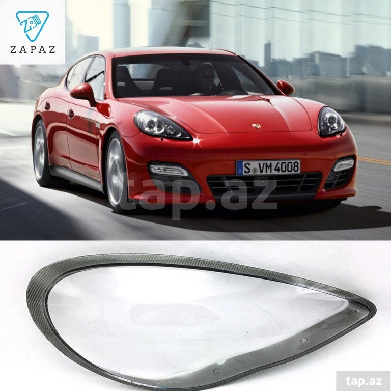 "Porsche Panamera" ön fara şüşələri və korpusu