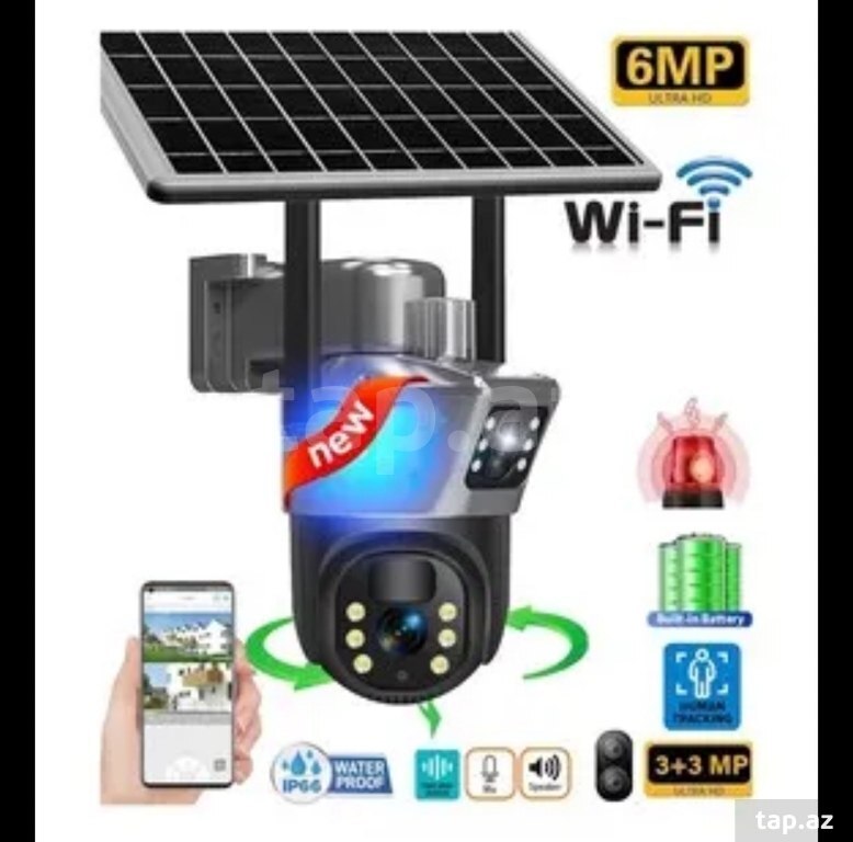 4G simsiz müşahidə kamerası günəş enerjili