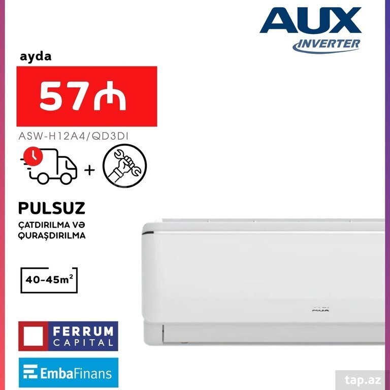 Kondisioner "AUX 12000BTU İnverter"
