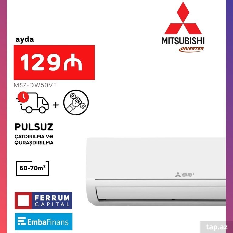 Kondisioner "Mitsubishi Electric 18000BTU İnverter"