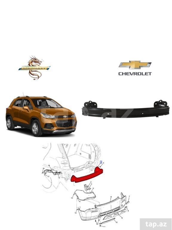 "Chevrolet Trax 2017" arxa şvelleri