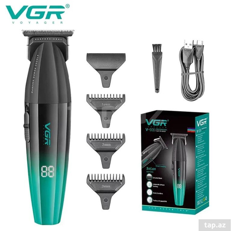 Professional təraş aparatı "VGR 906 2000MAH 9000RPM Ceramic Blades" (2)