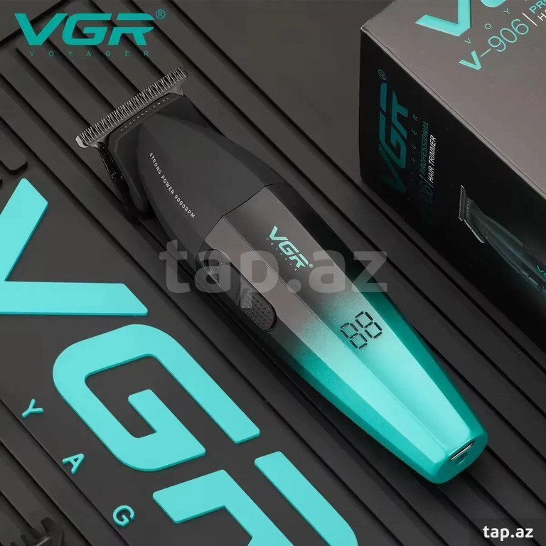 Professional təraş aparatı "VGR 906 2000MAH 9000RPM Ceramic Blades"