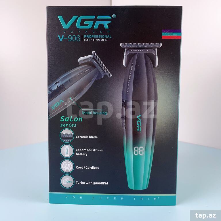 Professional təraş aparatı "VGR 906 2000MAH 9000RPM Ceramic Blades" (9)