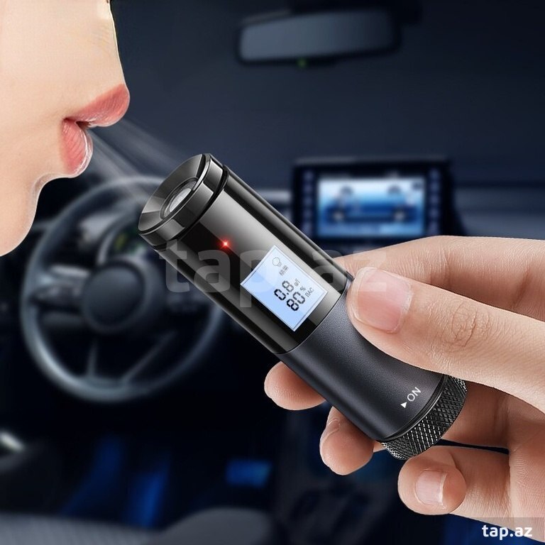 Baseus LED Display Automatic Alcohol Tester Professional Rechargeable Non-Contact