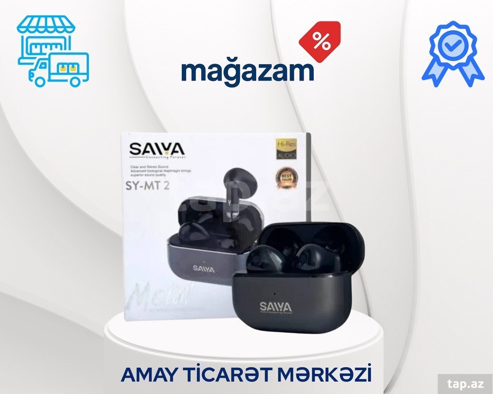 Simsiz qulaqlıqlar "Saiya MT2 Black"