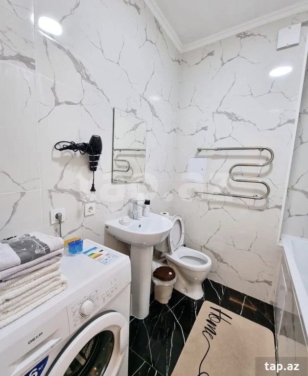2-otaqlı yeni tikili kirayə verilir, İnşaatçılar m., 82 m² (7)