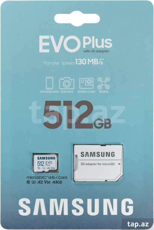 Mikro SD kart "Samsung Evo Plus 512GB"