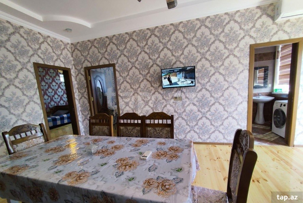 4 otaqlı həyət evi kirayə verilir, Qəbələ