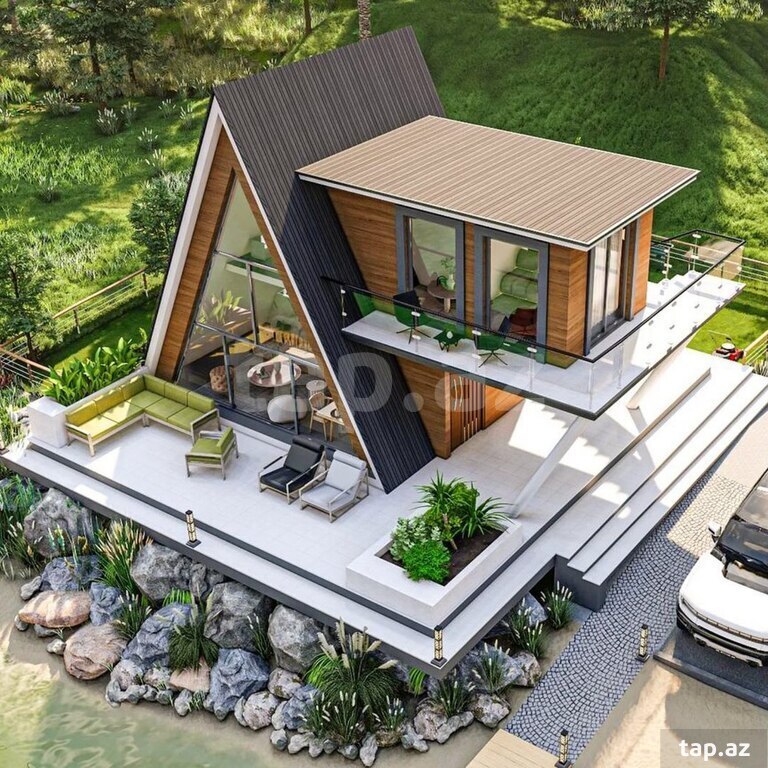  A-Frame evlərin tikintisi (9)