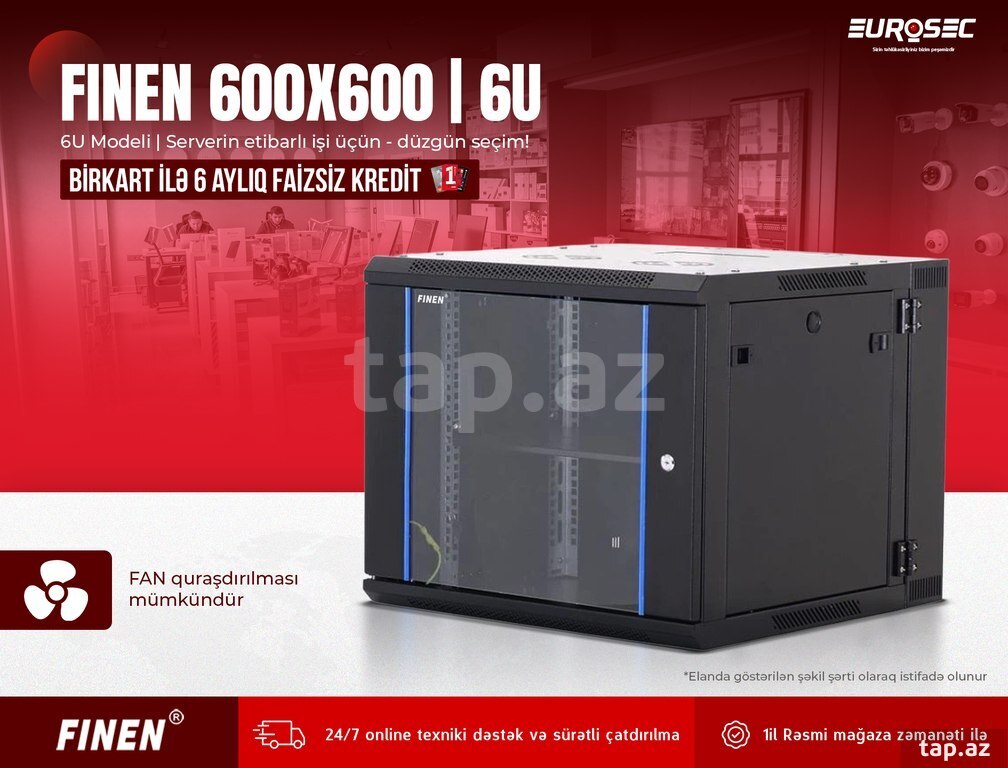 Rack kabin "FINEN 600X600 | 6U"
