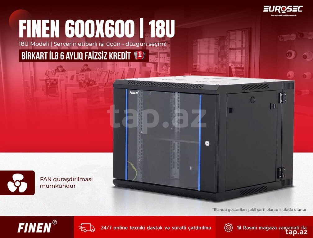 Rack Kabin "FINEN 600X600|18U"