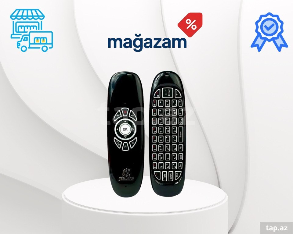 Jeqang JA-503 — Wireless Backlit Air Mouse + Keyboard + IR Remote