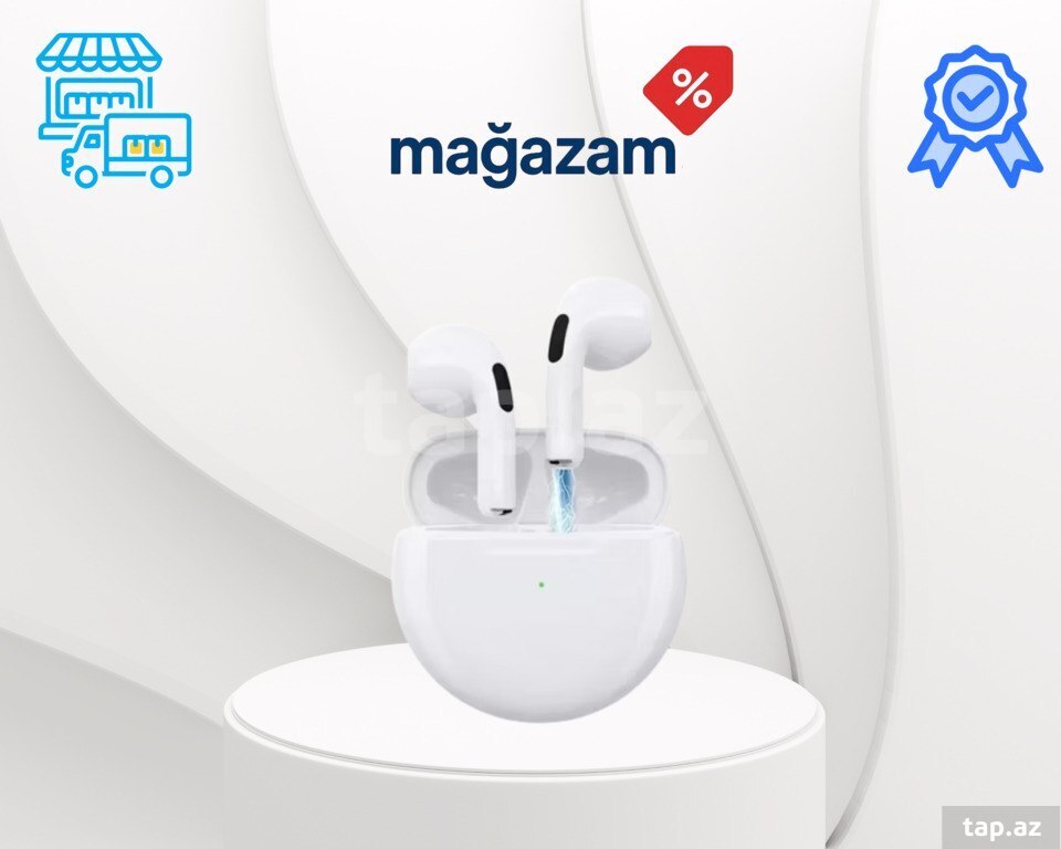 Simsiz qulaqlıqlar "Pro 6 White"