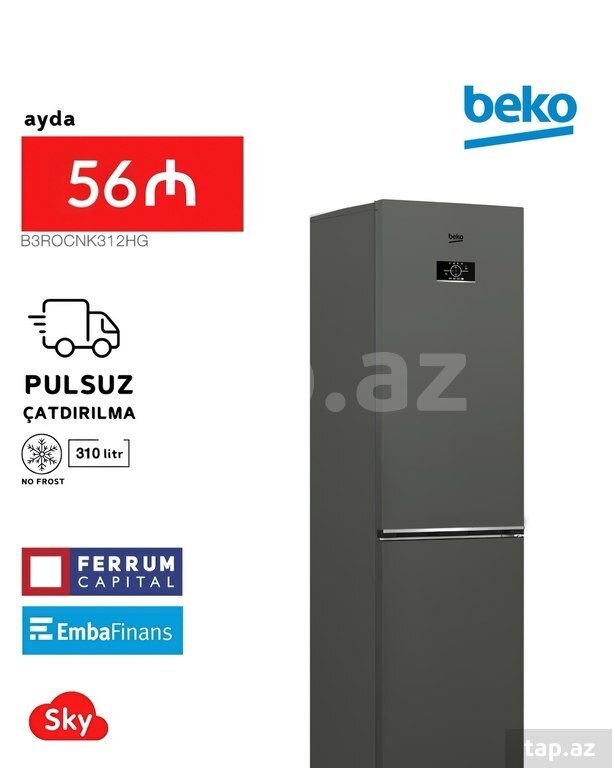 Soyuducu "BEKO B3ROCNK312HG"