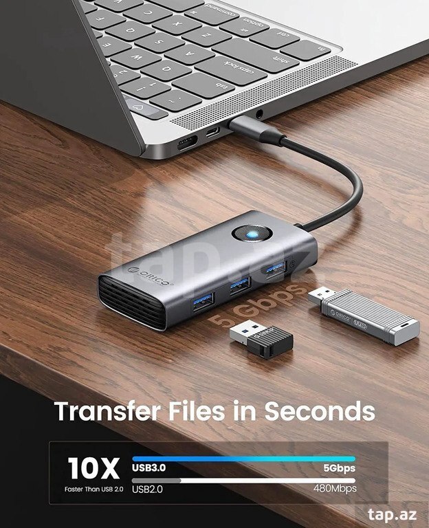 ORICO PW11-6PR 6-in-1 USB-C Hub