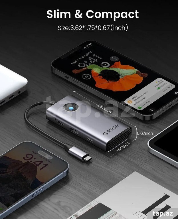 ORICO PW11-6P 6-in-1 USB-C Hub (2)