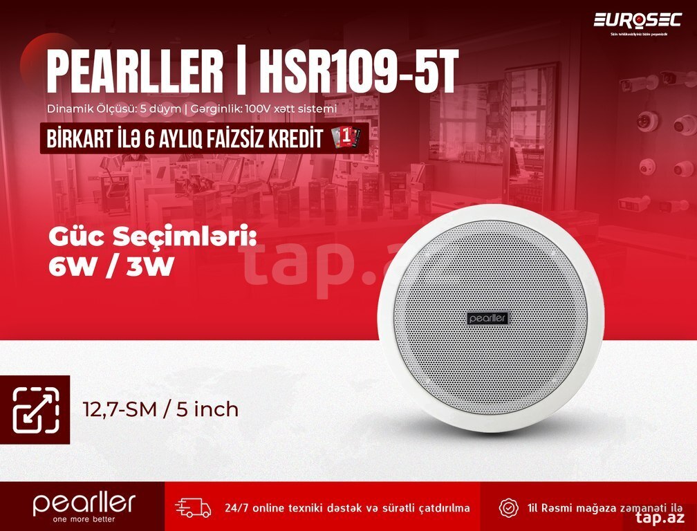 Tavan tipli dinamik "PEARLLER HSR109-5T"