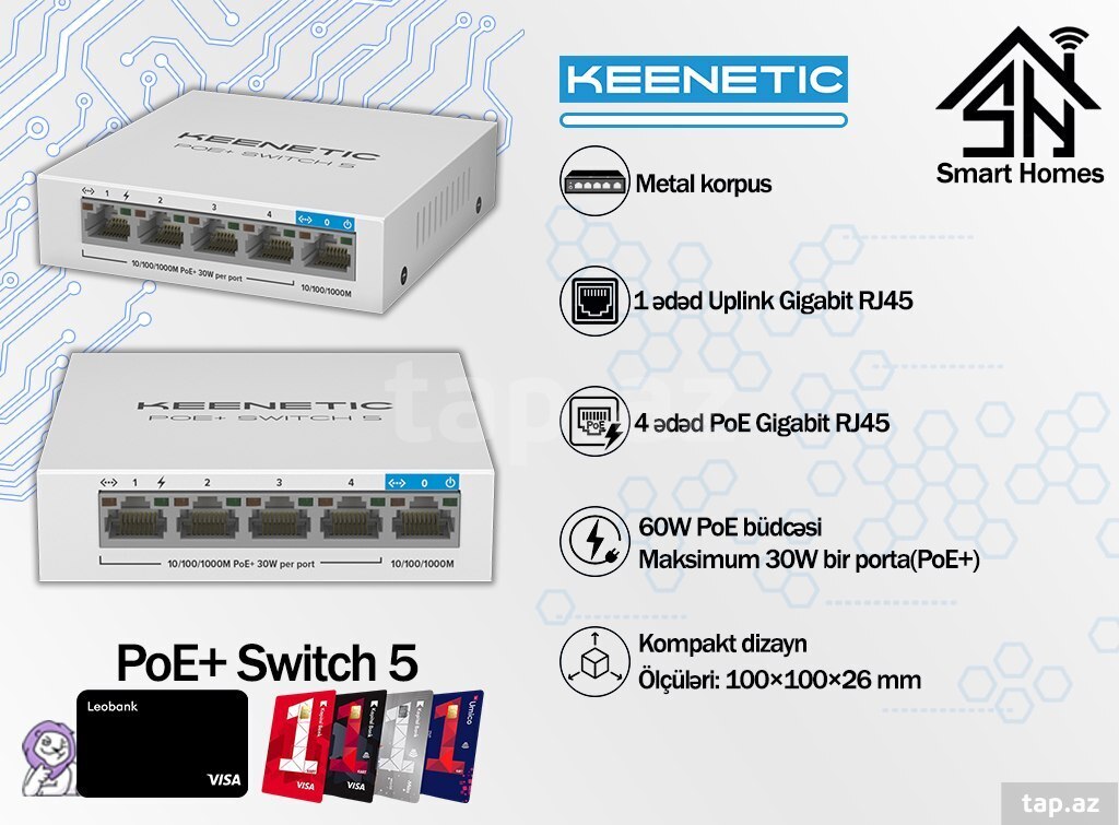 "Keenetic" POE + SWITCH