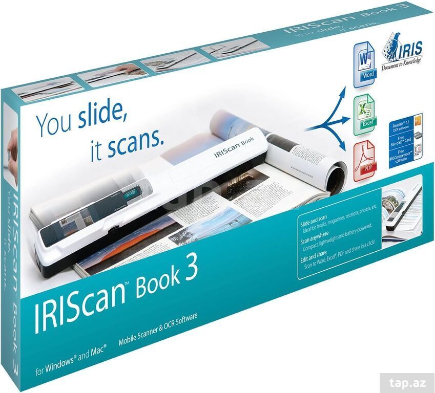 Daşına bilən scanner "IRIScan Book 3"