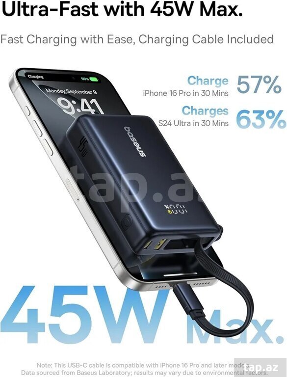 Powerbank "Baseus 10K 45 W" (4)