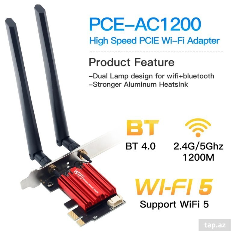 PCI-E kart Wi-Fi 5 1200Mb