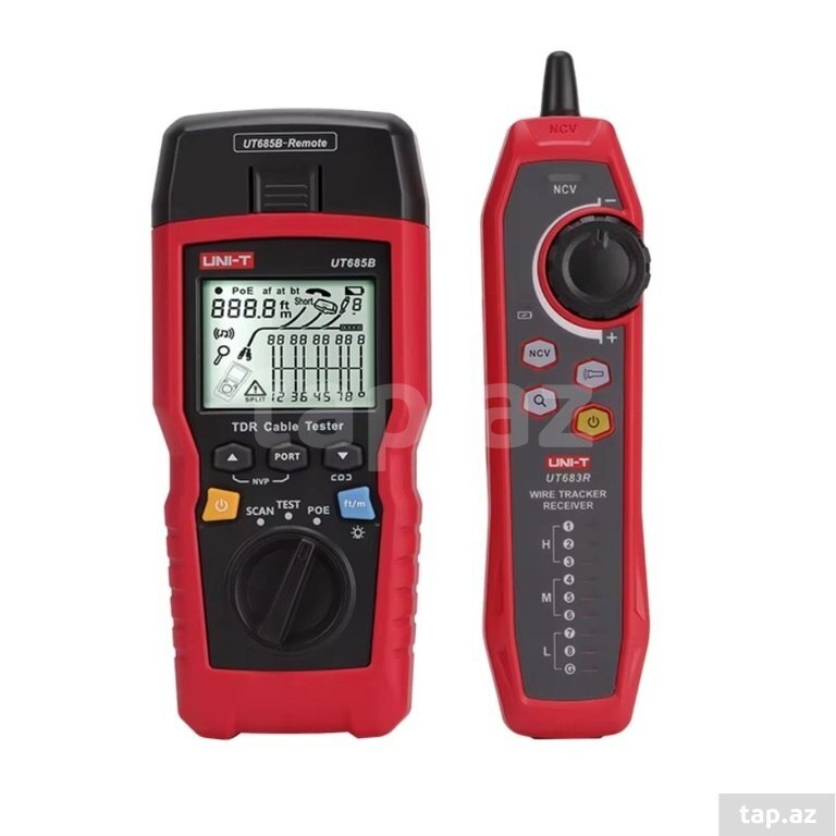 Şəbəkə kabel testeri UNI-T UT685B+UT 683R KIT (3)