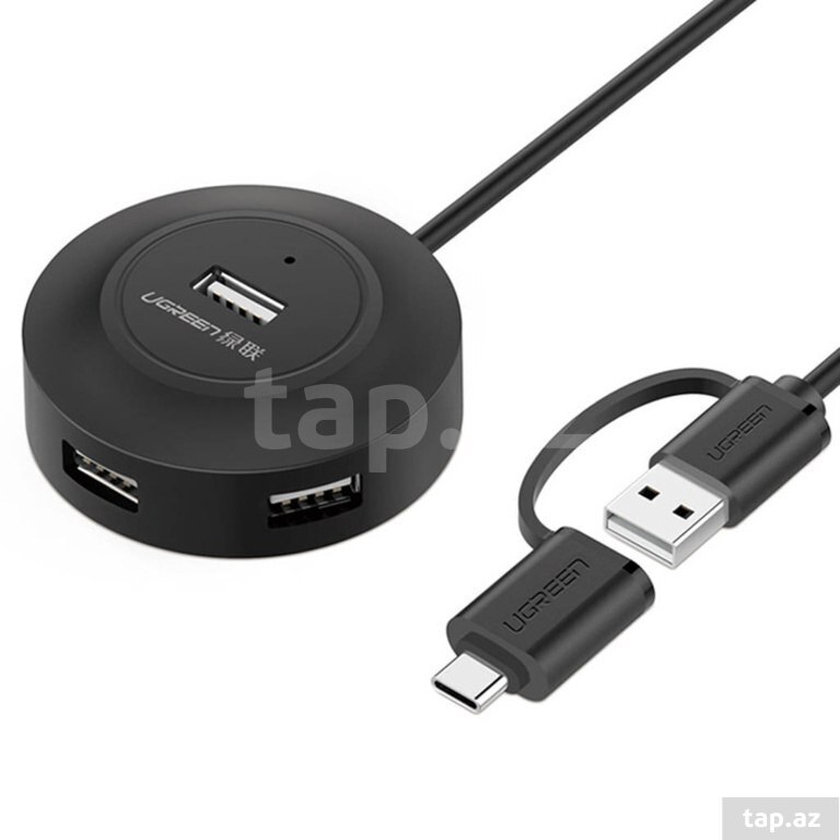 UGREEN CR106 4-Port USB 2.0 HUB 1M (20277) (3)