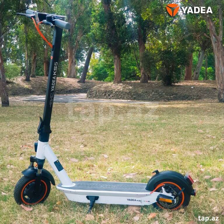 Elektrik skuter "Yadea KS5 White/Black and Blue/Grey" (5)