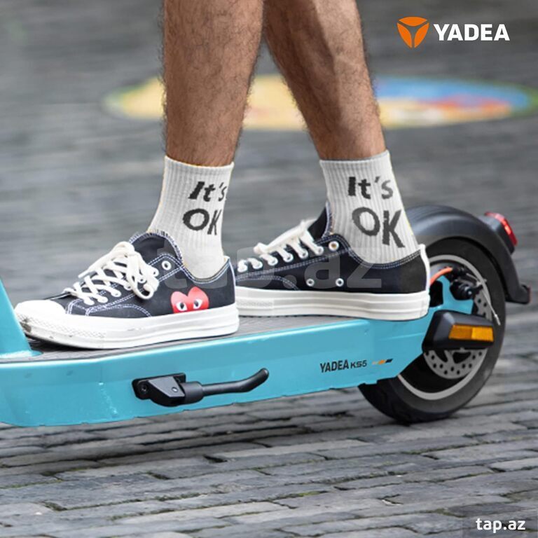Elektrik skuter "Yadea KS5 White/Black and Blue/Grey" (7)