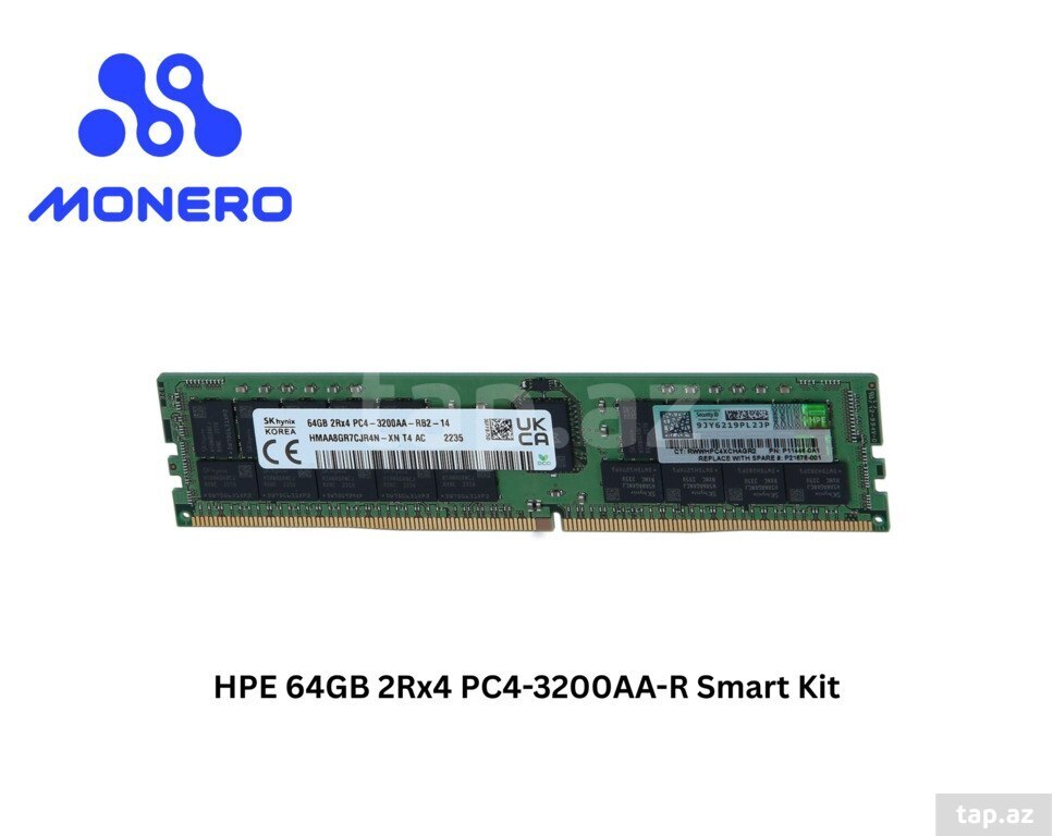 HPE 64GB 2Rx4 PC4-3200AA-R Smart Kit