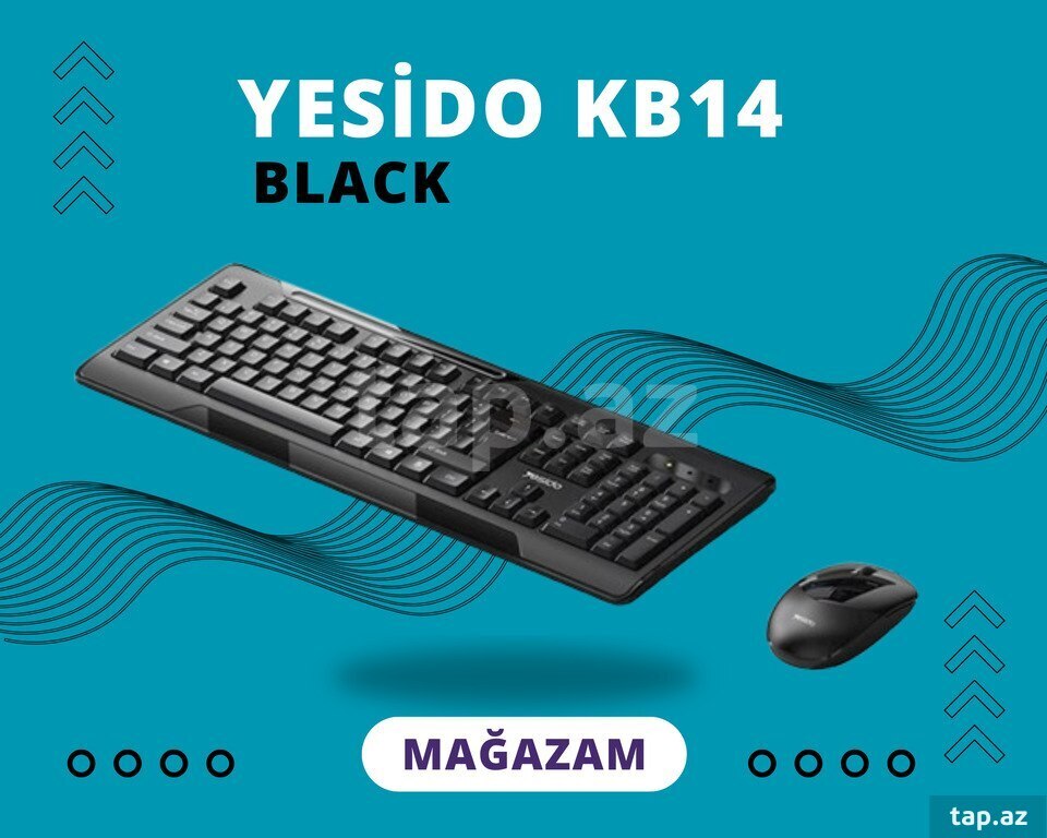 Klaviatura və siçan dəsti "Yesido KB14 (Black)"