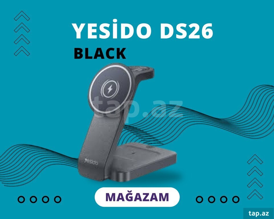 Yesido DS26 Black – Ağıllı Sürətli Şarj