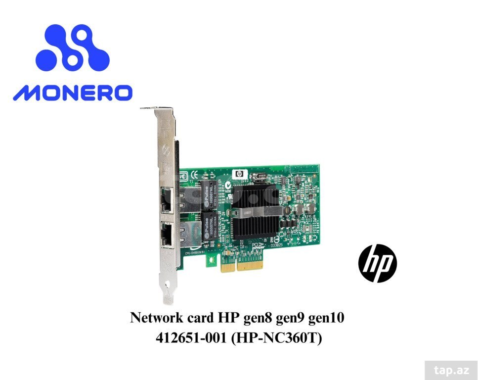 Server şəbəkə kartı Network card HP gen8 gen9 gen10 412651-001 (HP-NC360T)