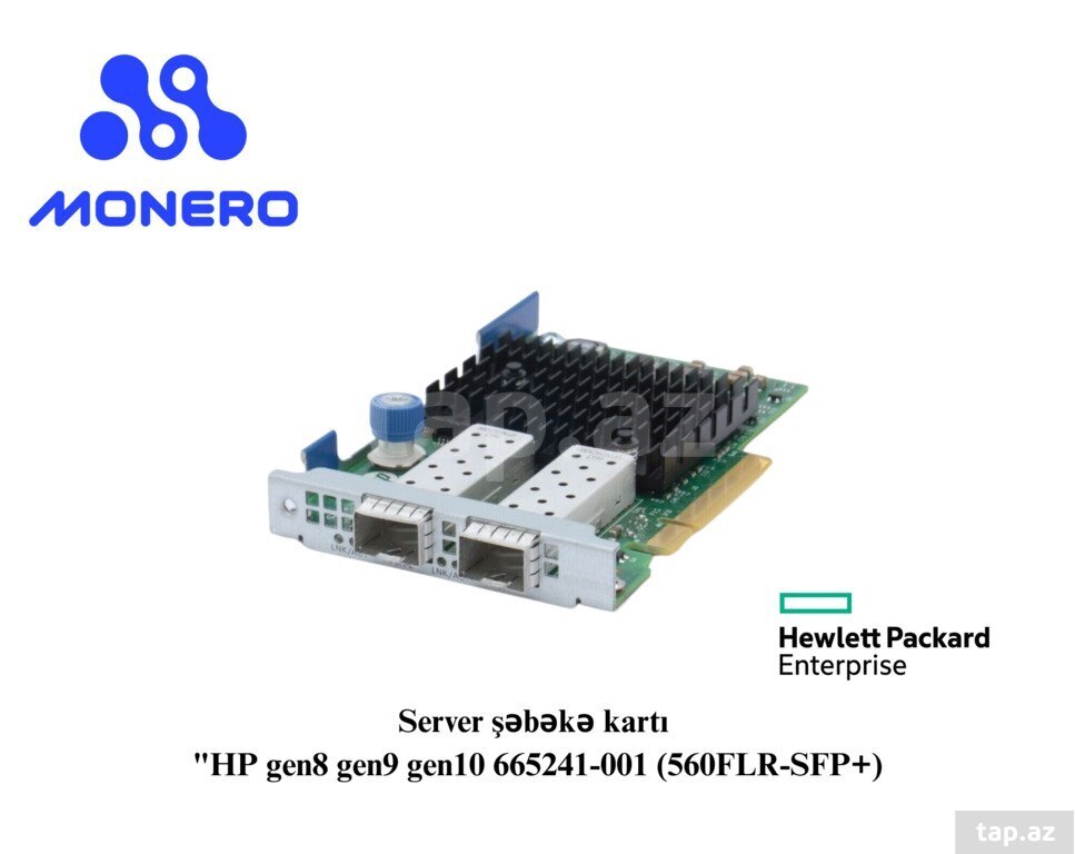 Server şəbəkə kartı "HP gen8 gen9 gen10 665241-001 (560FLR-SFP+)"