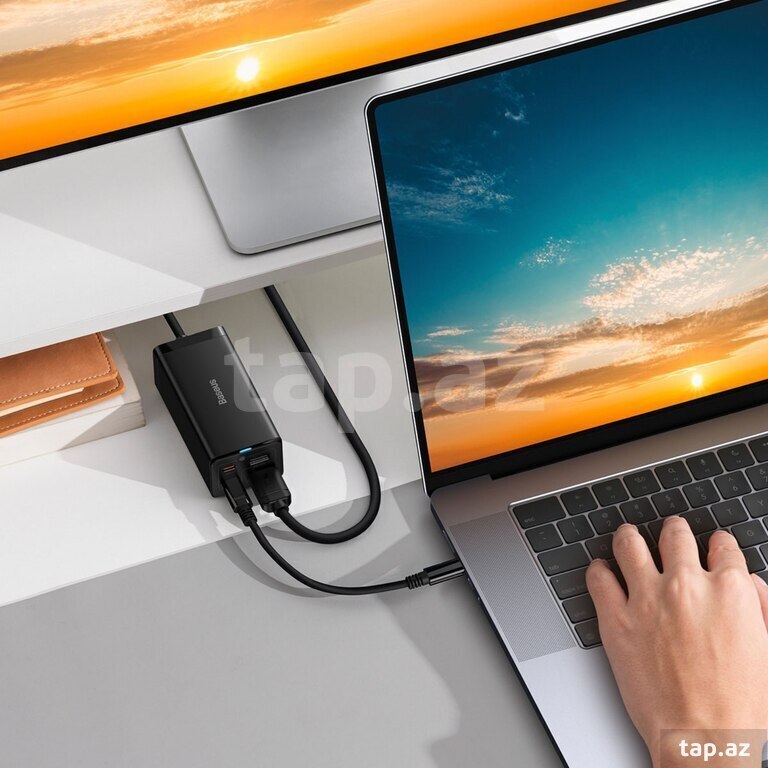 Baseus Gan Pro 5 Desktop Charger HDMİ (2)