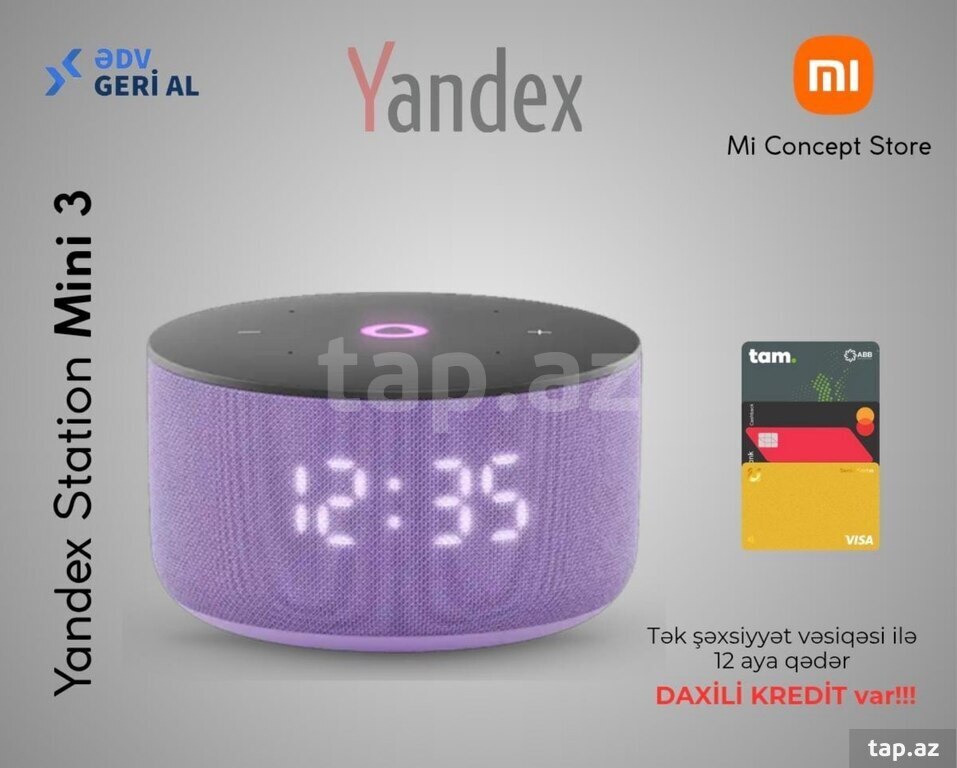 Ağıllı dinamik "Yandex Station Mini 3 Purple"