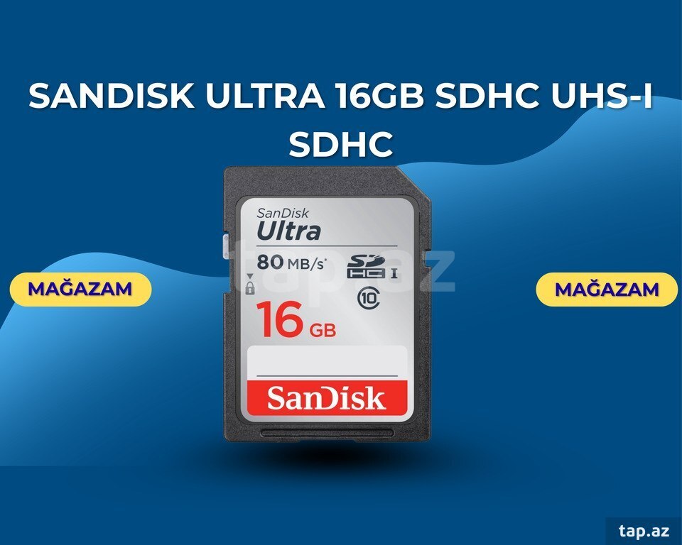 Sandisk Ultra 16GB Sdhc uhs-I Sdhc