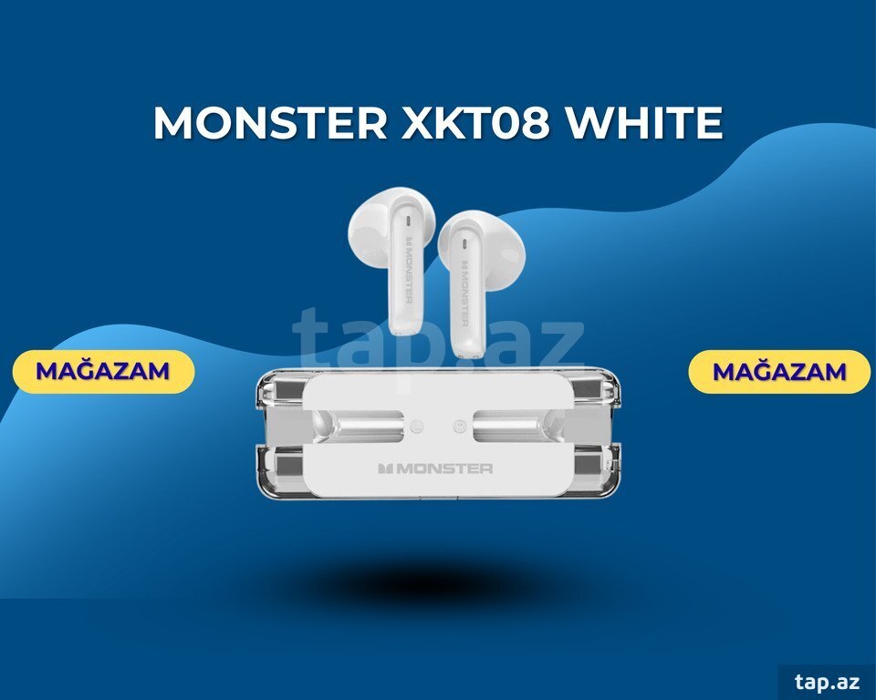 Qulaqcıq "Monster Xkt08 white"