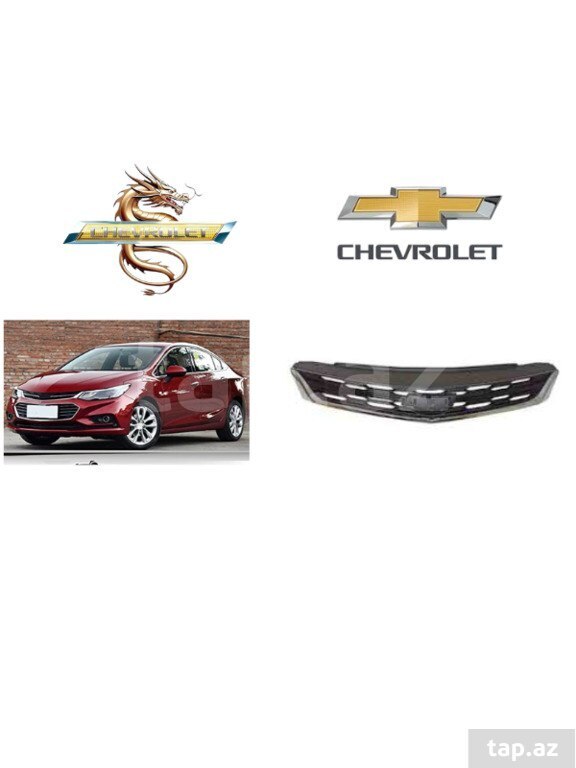 "Chevrolet Cruze 2017" üst barmaqlığı qara